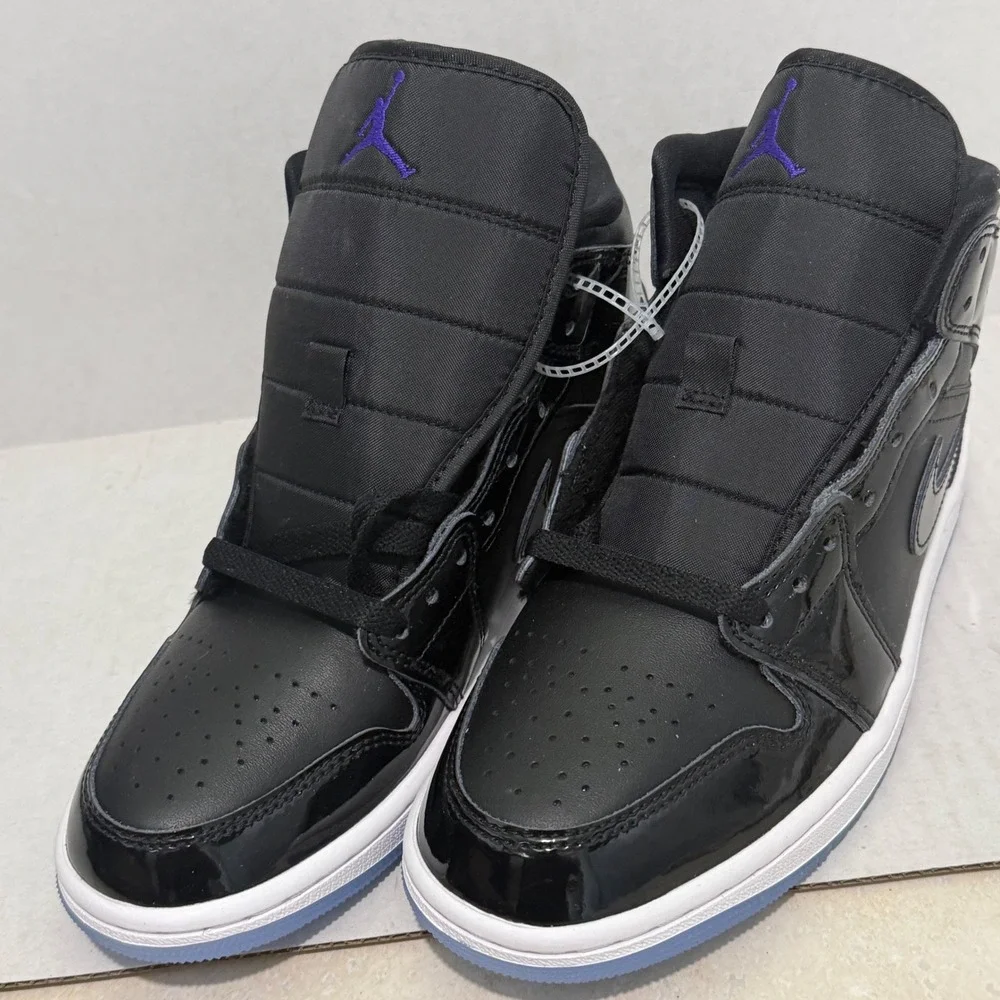 Jordan Air Jordan 1 Mid Space Jam Black Dark Concord DV1308-004 Mens 7